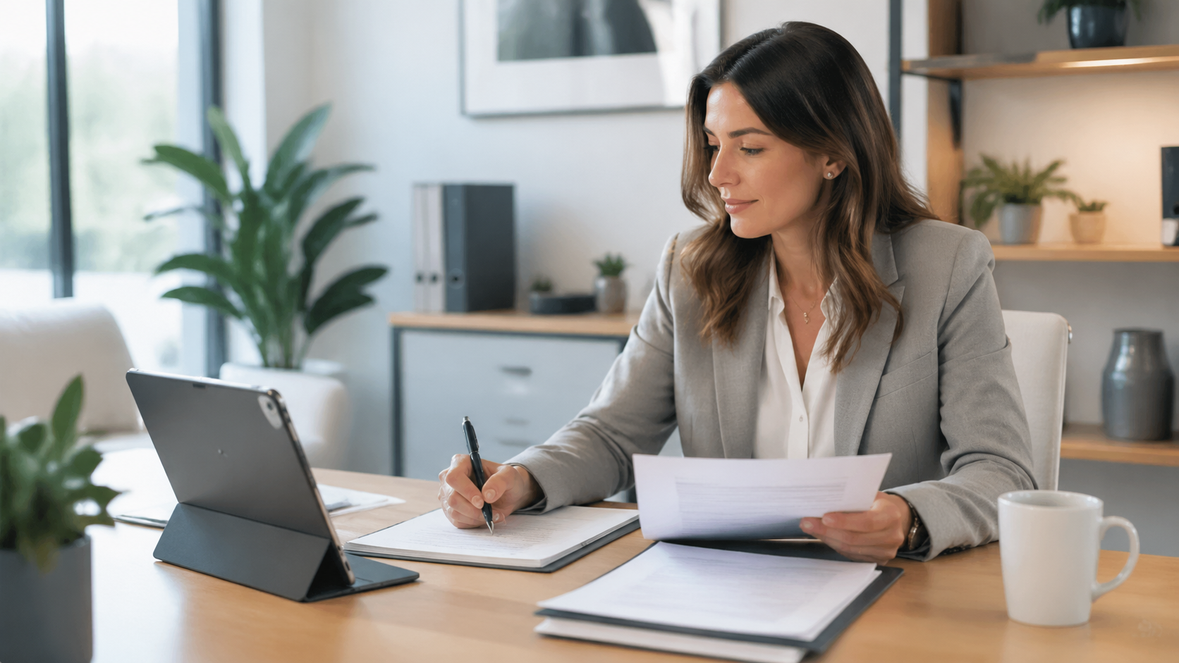 Visioconférence professionnelle pour l'assermentation d'une déclaration financière