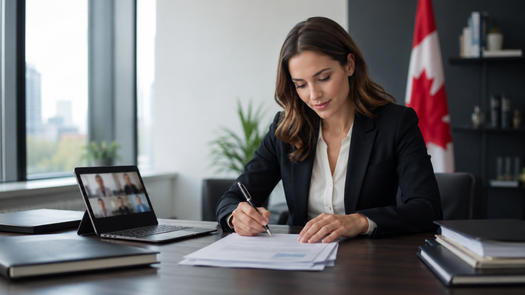 Service professionnel de déclaration véracité traduction pour documents officiels en visioconférence sécurisée