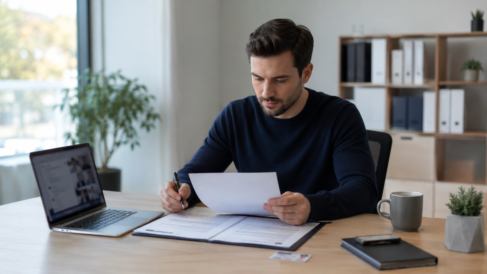 Personne préparant un formulaire pour l'aide financière aux études