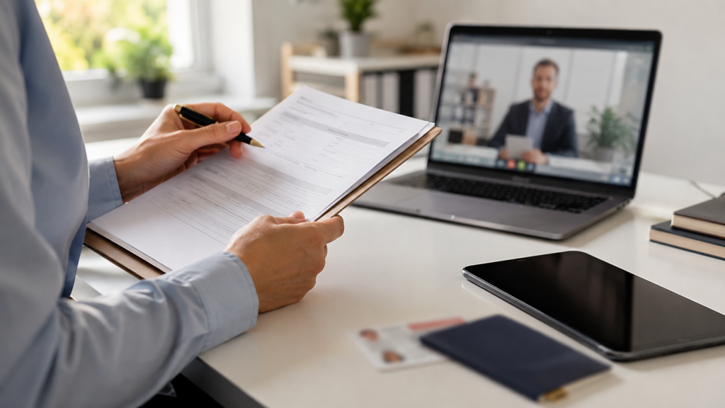 Déclaration résidence permanente avec signature électronique sur document canadien officiel