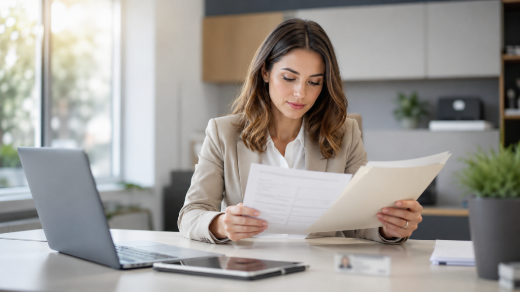 Déclaration résidence fiscale en ligne avec signature électronique sécurisée sur document canadien